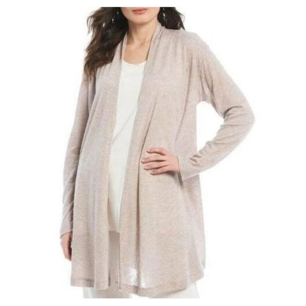Bryn Walker Duster Cardigan Size S Knit Sweater Open Neutral Lagenlook Minimalis